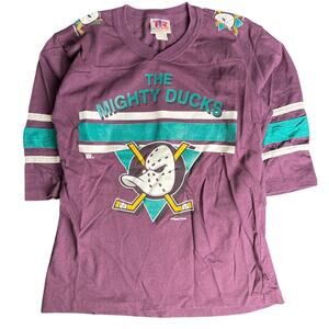 Vintage The Mighty Ducks Hockey Jersey Team Rated Medium 10-12